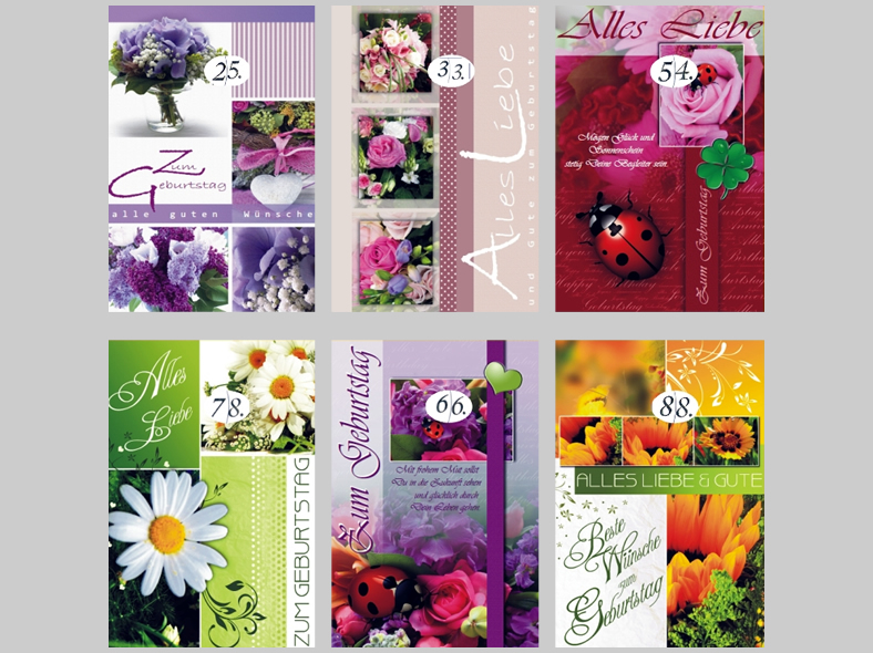 Geburtstagskarte mit Drehzahl