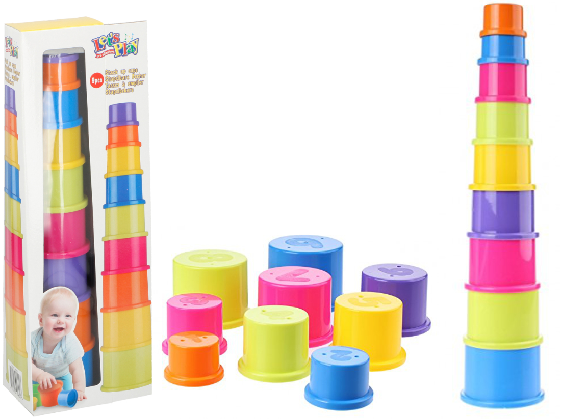 Stapelbare Becher, Stapel-Turm