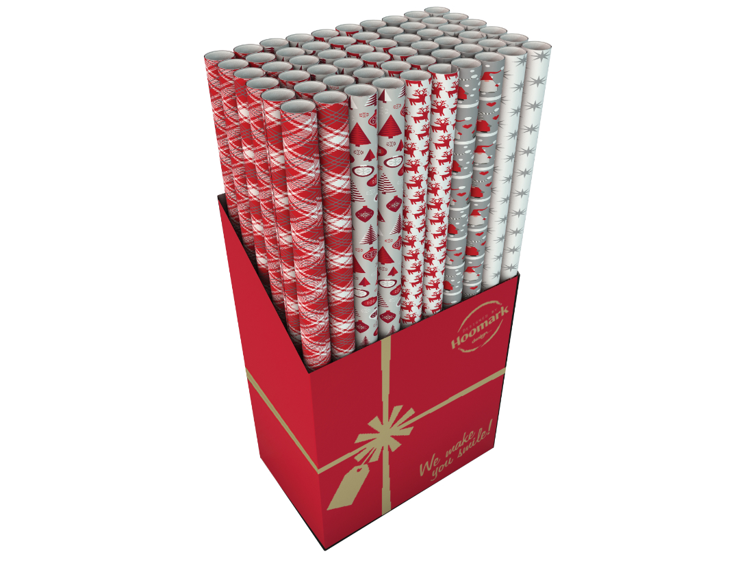 Geschenkpapier / Kraftpapier mit Weihnachtsmotiven 70x200 cm