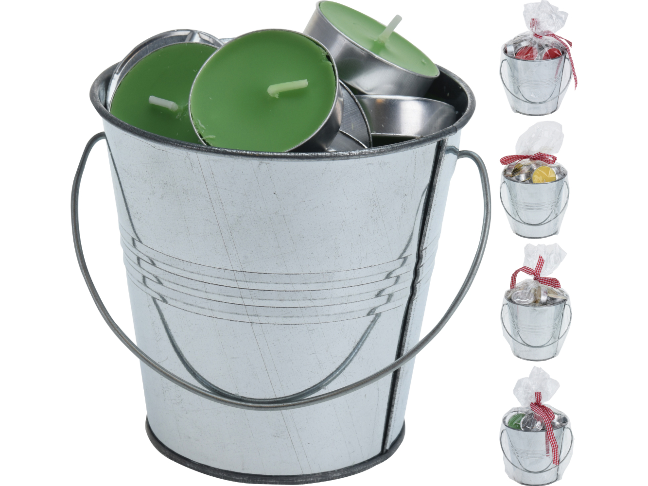 Duft-Teelichter 25er Set im Blecheimer