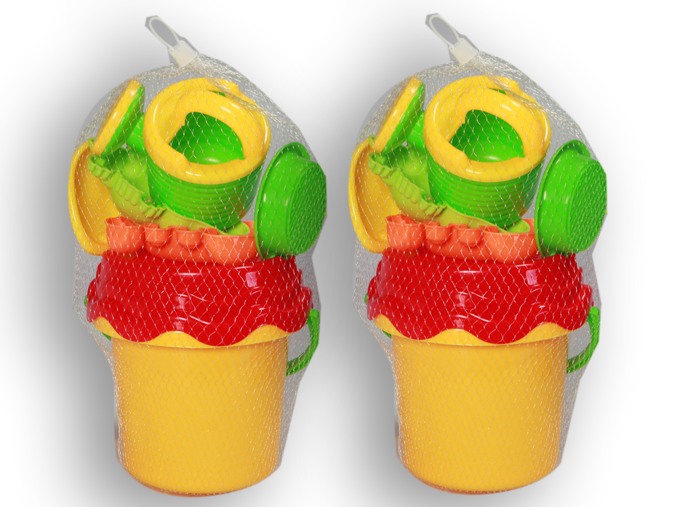 Sandspielzeug 7-tlg. Schaufel, Sieb, Förmchen, Gießkanne