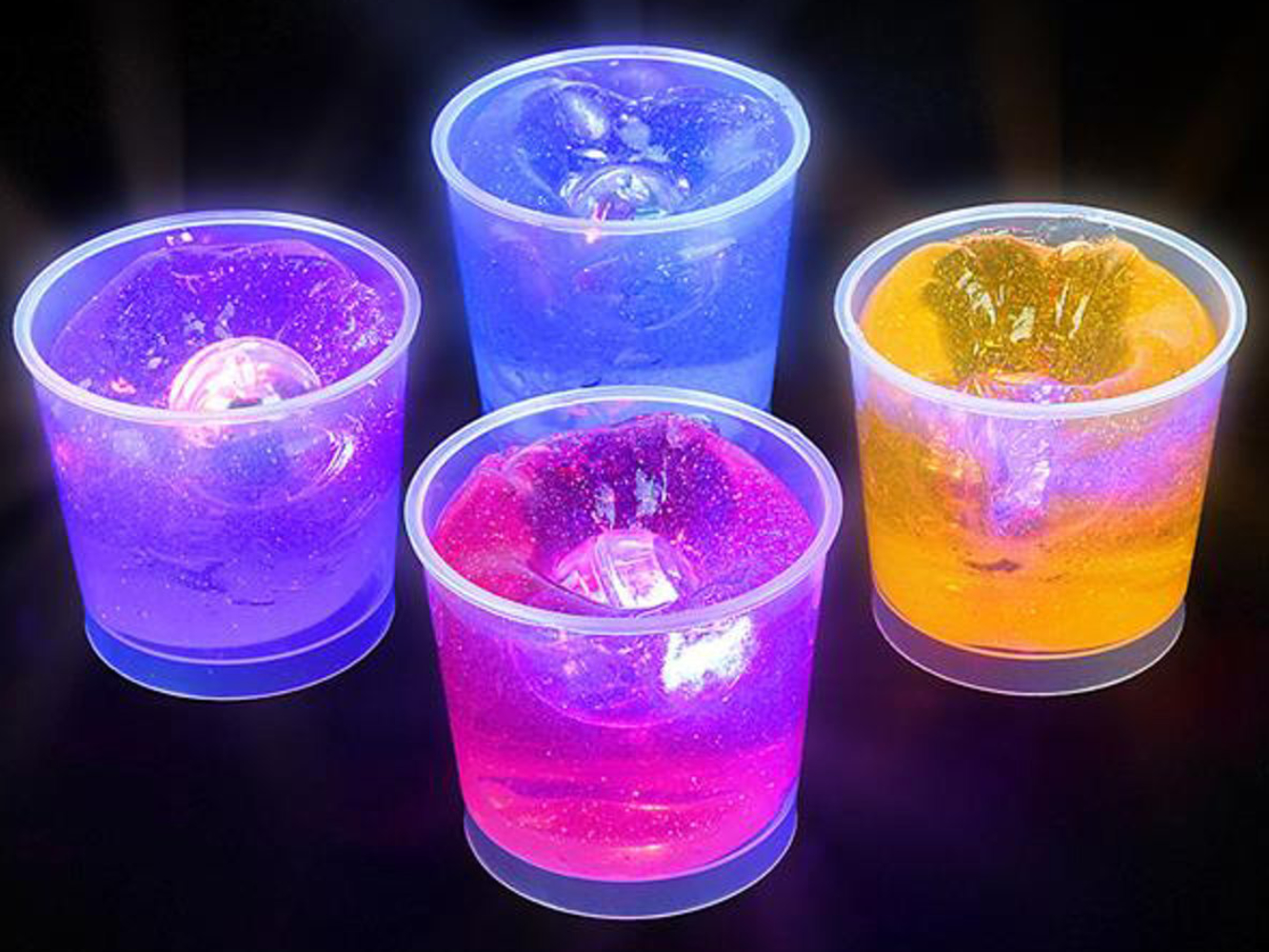 Glitter Schleim Slime mit LED Blinklicht