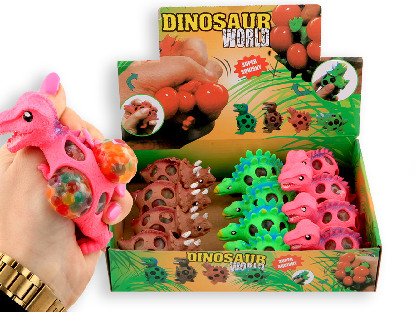 DIno Squishy Squeeze Quetsch Ball, ändert die Farbe