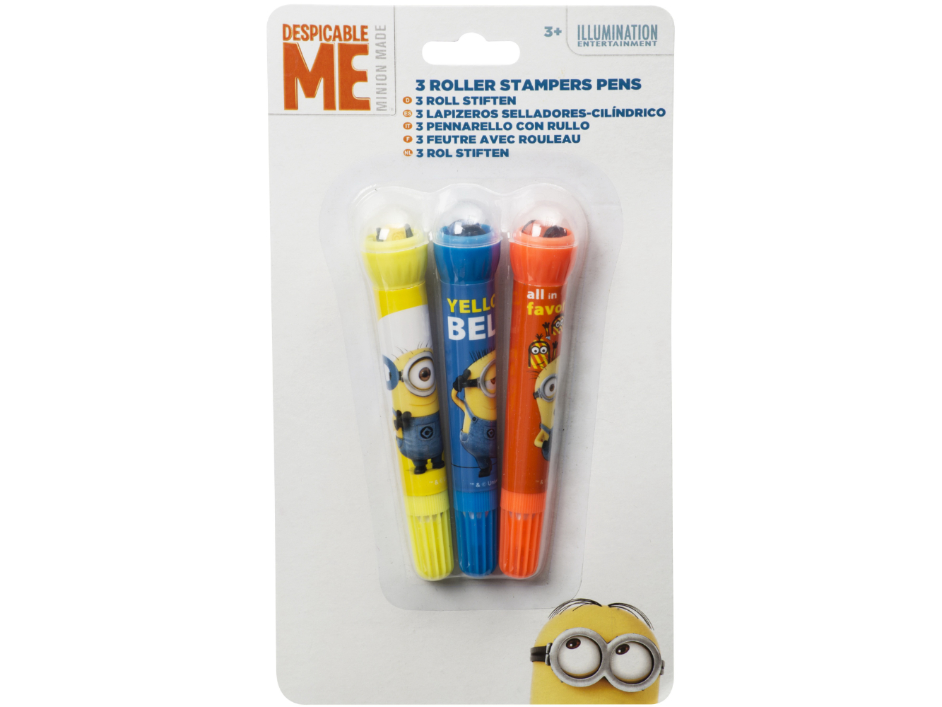 Stempel & Stift MINIONS, 3er Set