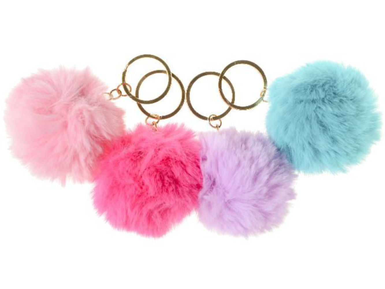 Schlüsselanhänger Puschel, Plüsch Pompom