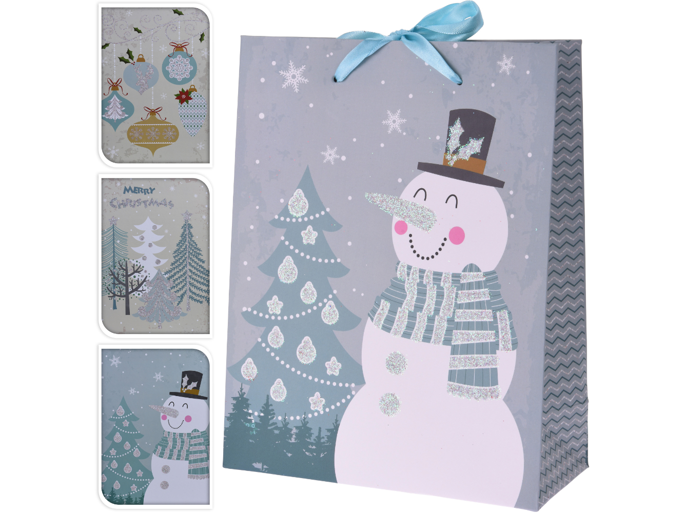 Geschenkbeutel klein (18 x 23 x 8 cm) Weihnachten Winterwelten