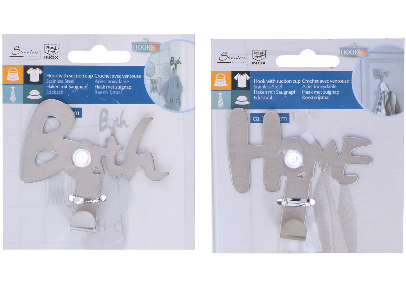 Handtuch-Haken mit Saugnapf Edelstahl