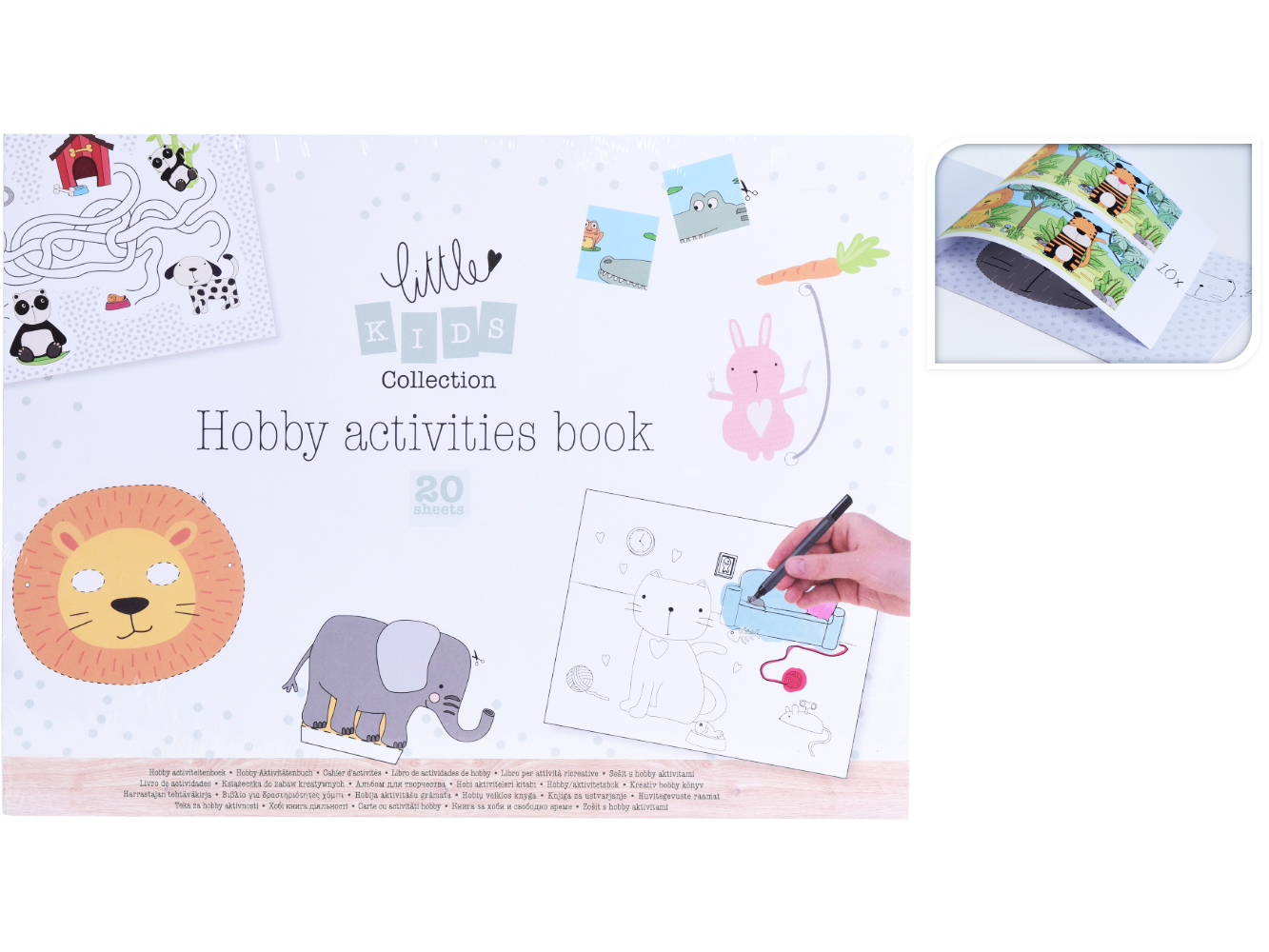 Kinder Malblock, Ausmalblock A3 mit 20 Seiten