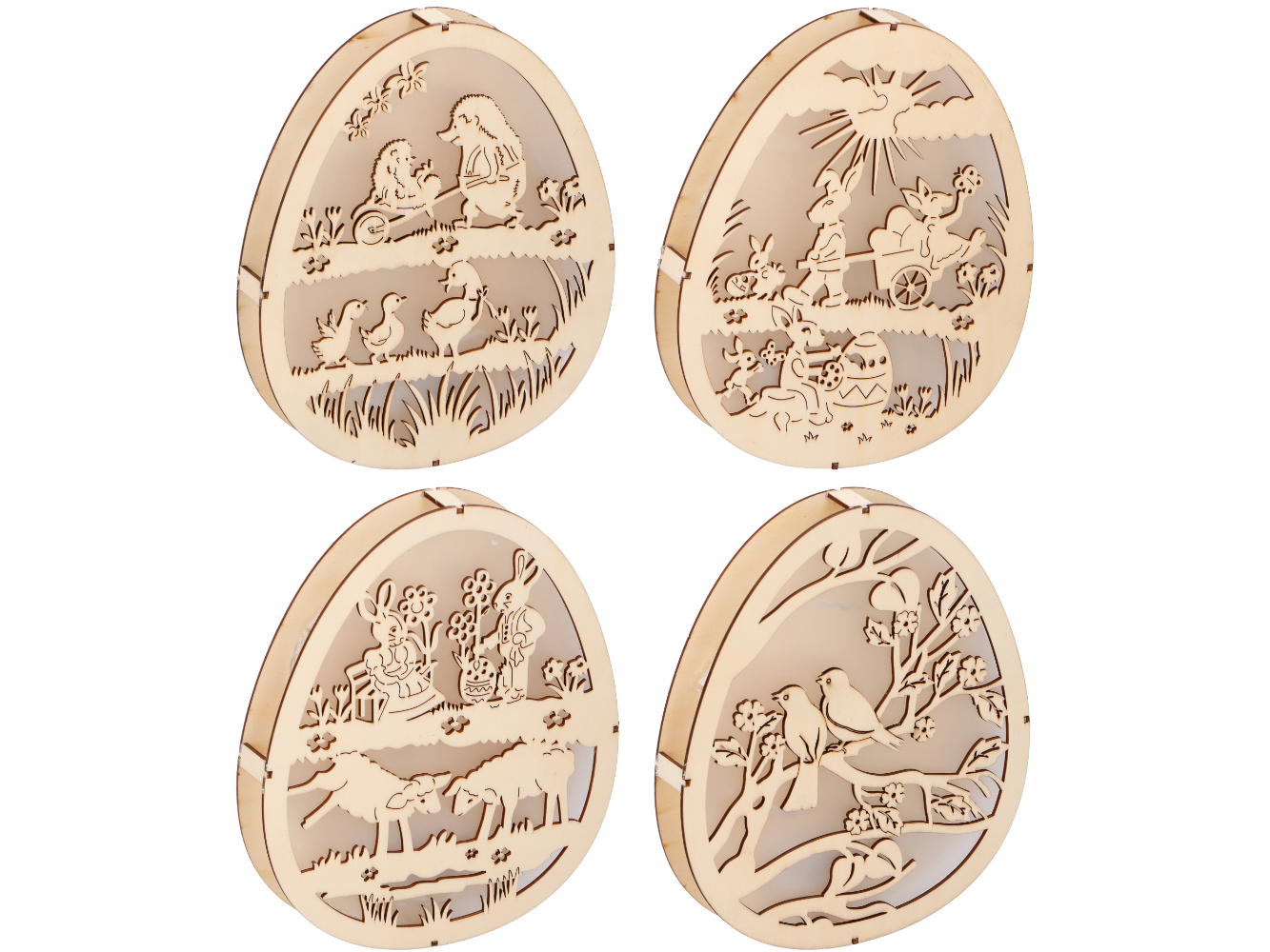 LED Deko Aufsteller Oster Ei, 6 LED