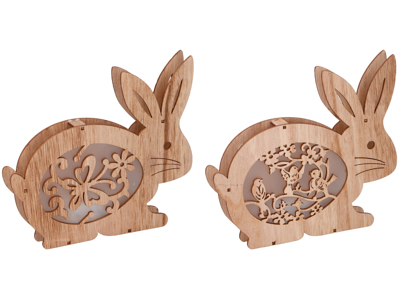 LED Deko Aufsteller Hase Ostern, 4 LED