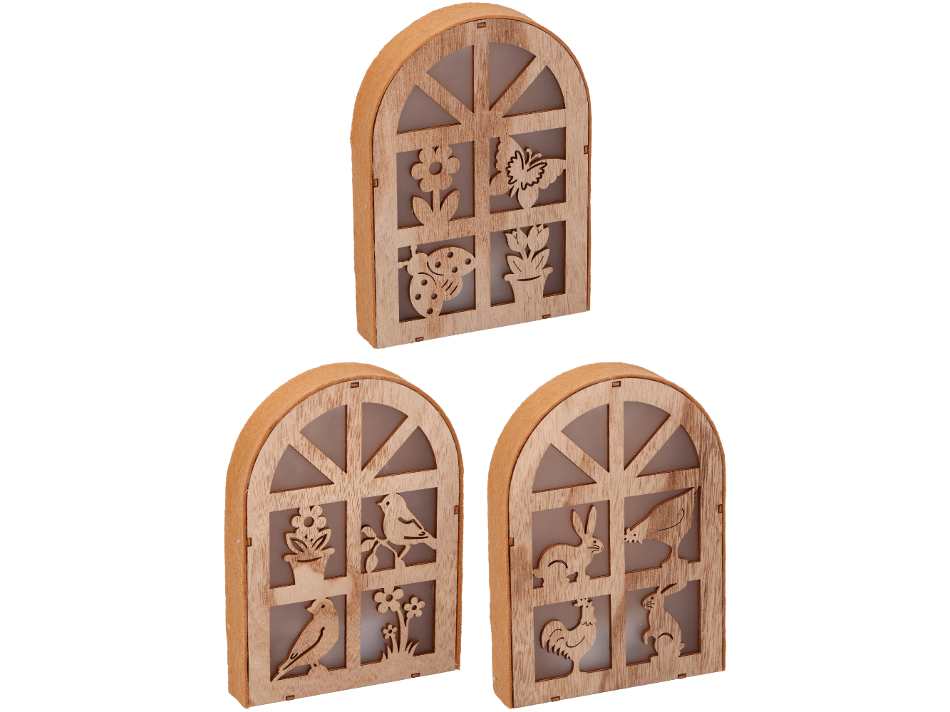 LED Deko Aufhänger Fensterchen Ostern, 5 LED