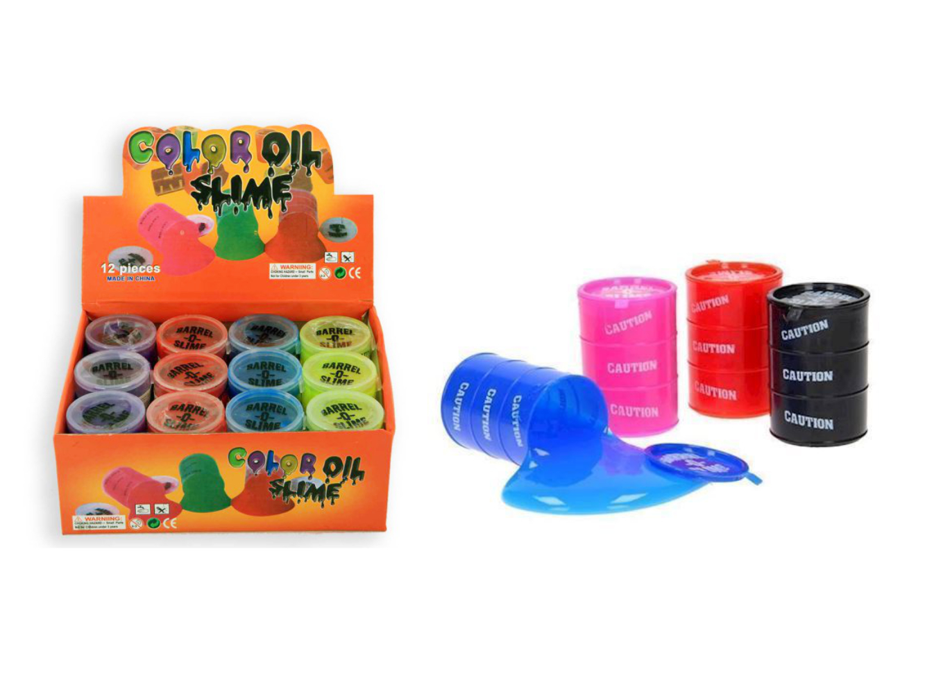 Neon Schleim Slime im Fass