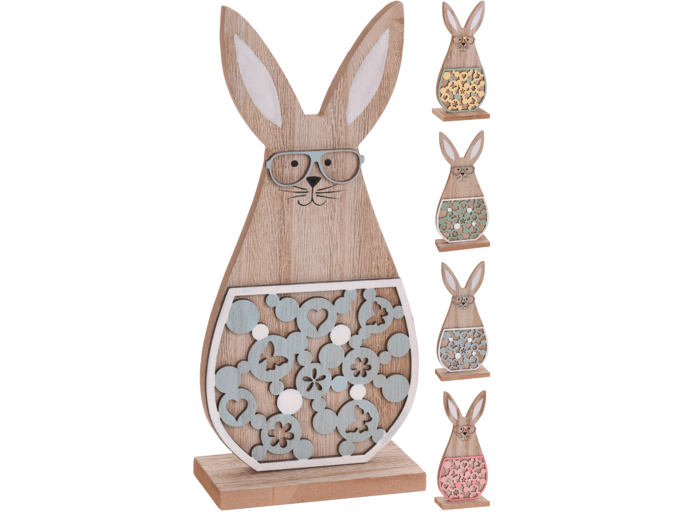 Deko Aufsteller Ostern, Osterhase Holz