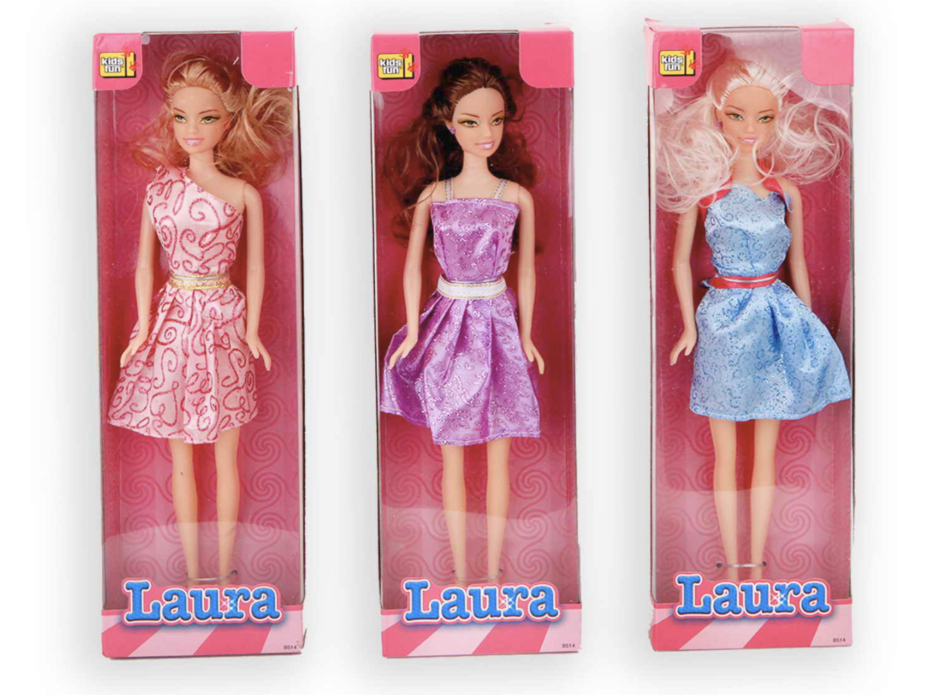 Puppe Laura 30 cm, 3-fach sortiert