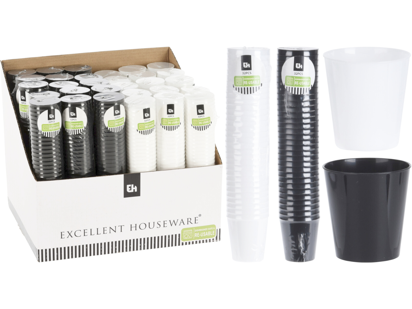 Schnapsbecher, Trinkbecher 30 ml - wiederverwendbar